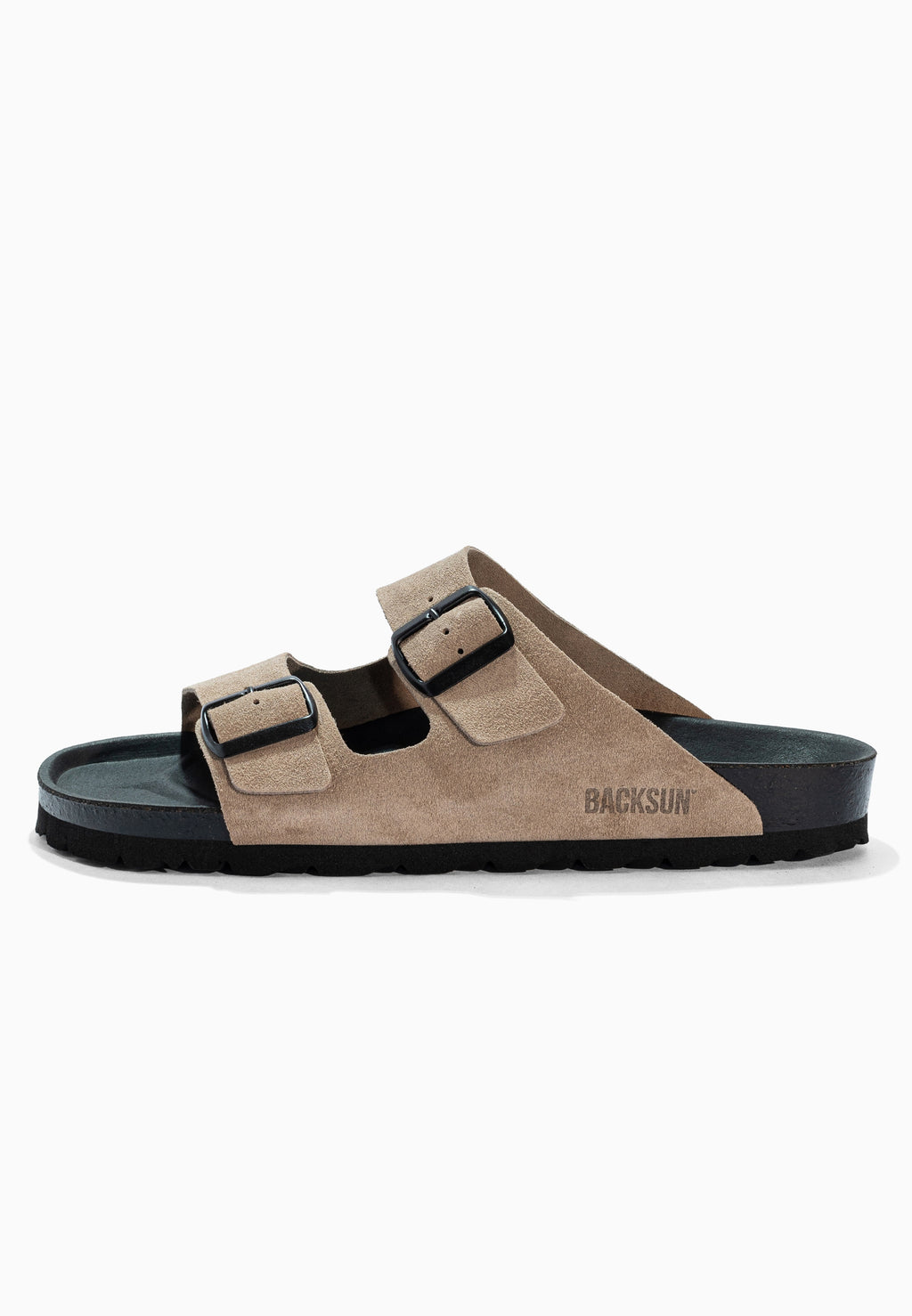 Sandales 2 Brides Bali Beige en Cuir Suédé