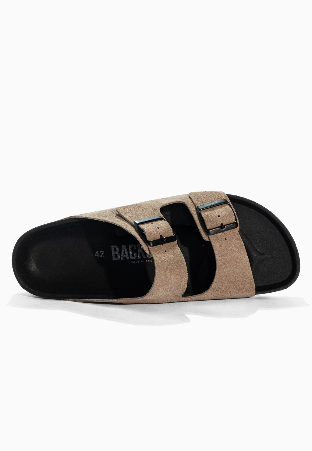 Sandales 2 Brides Bali Beige en Cuir Suédé