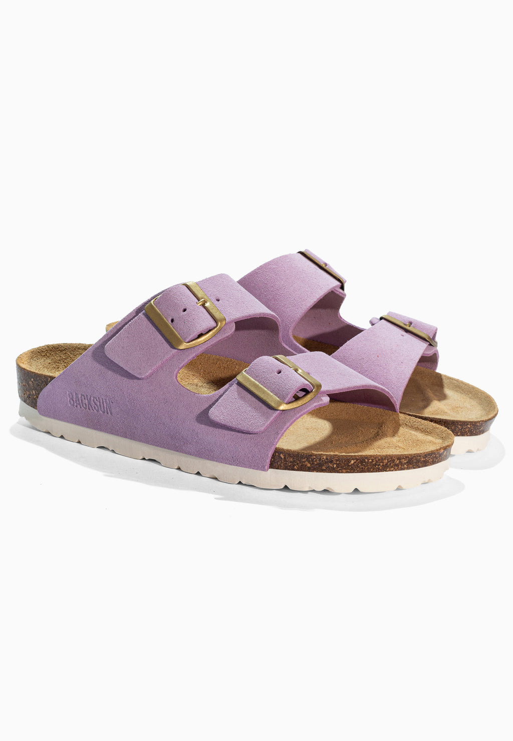 Sandales 2 Brides Bali Lila en Cuir Suédé