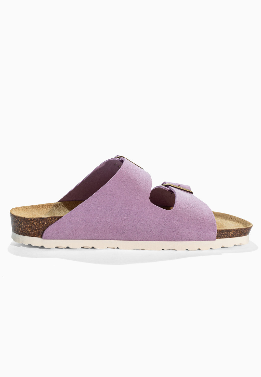 Sandales 2 Brides Bali Lila en Cuir Suédé