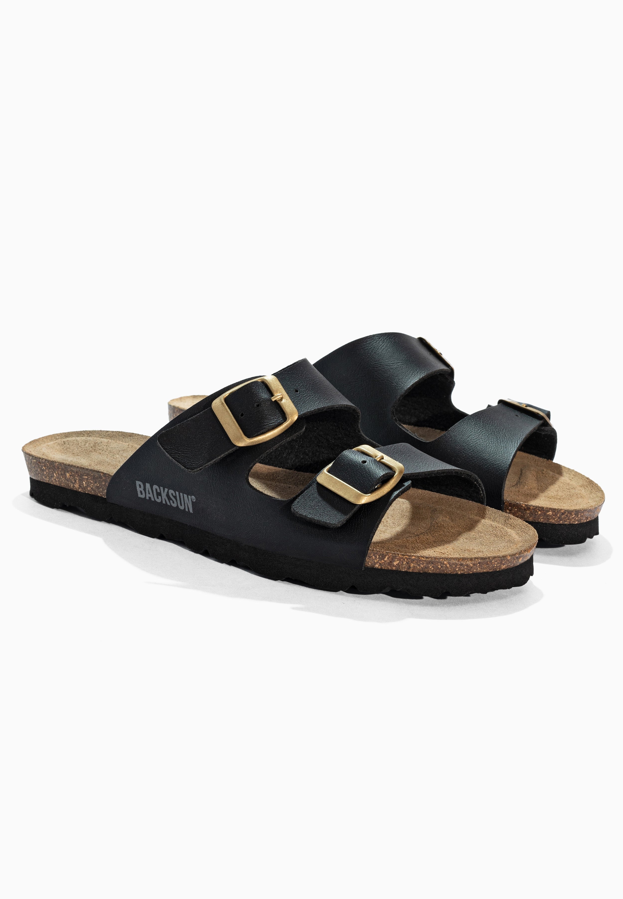 Sandales 2 Brides Hasard  Noir