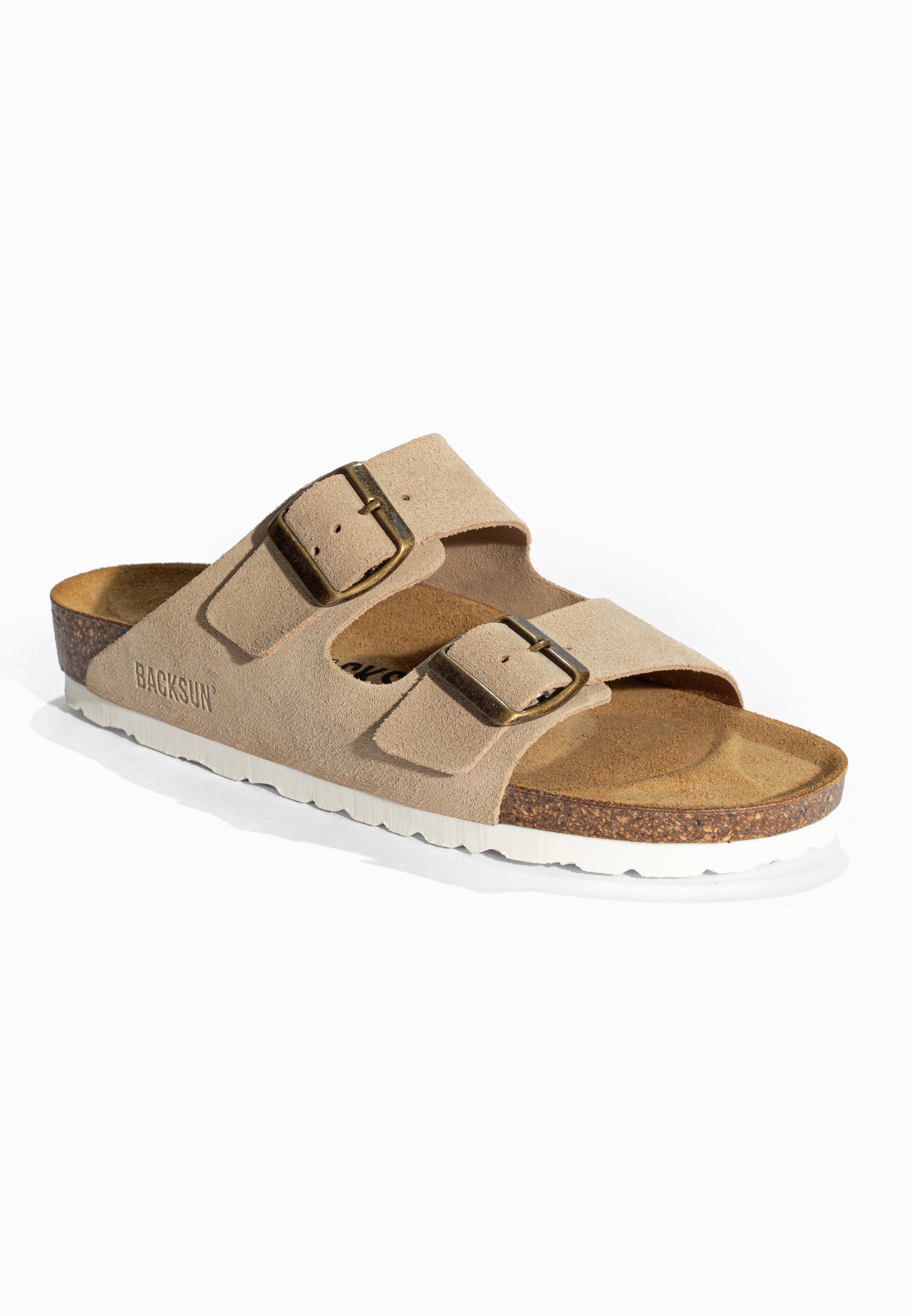 Sandales Bali Beige en Cuir Suédé