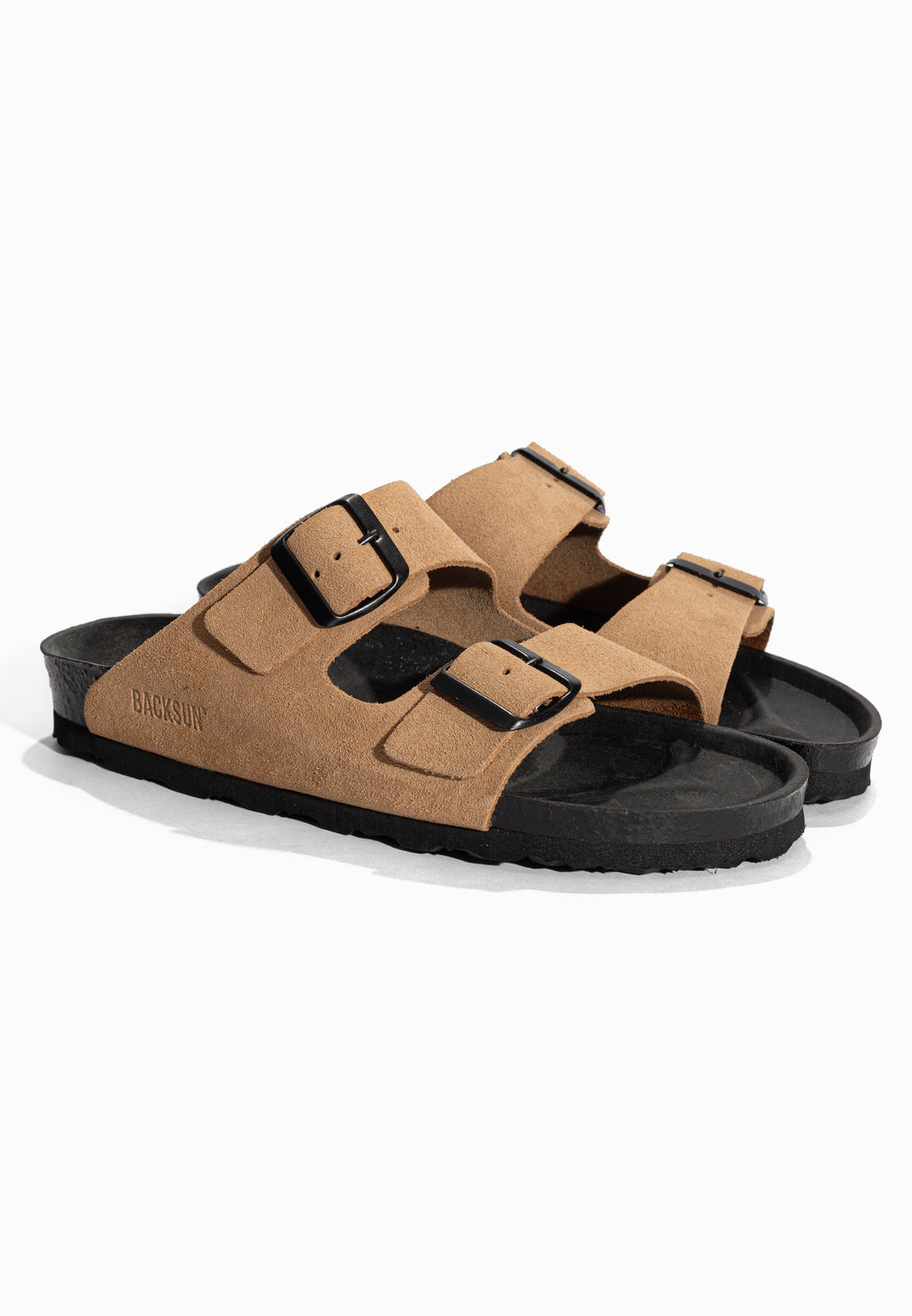 Sandales Bali Beige foncé en Cuir Suédé