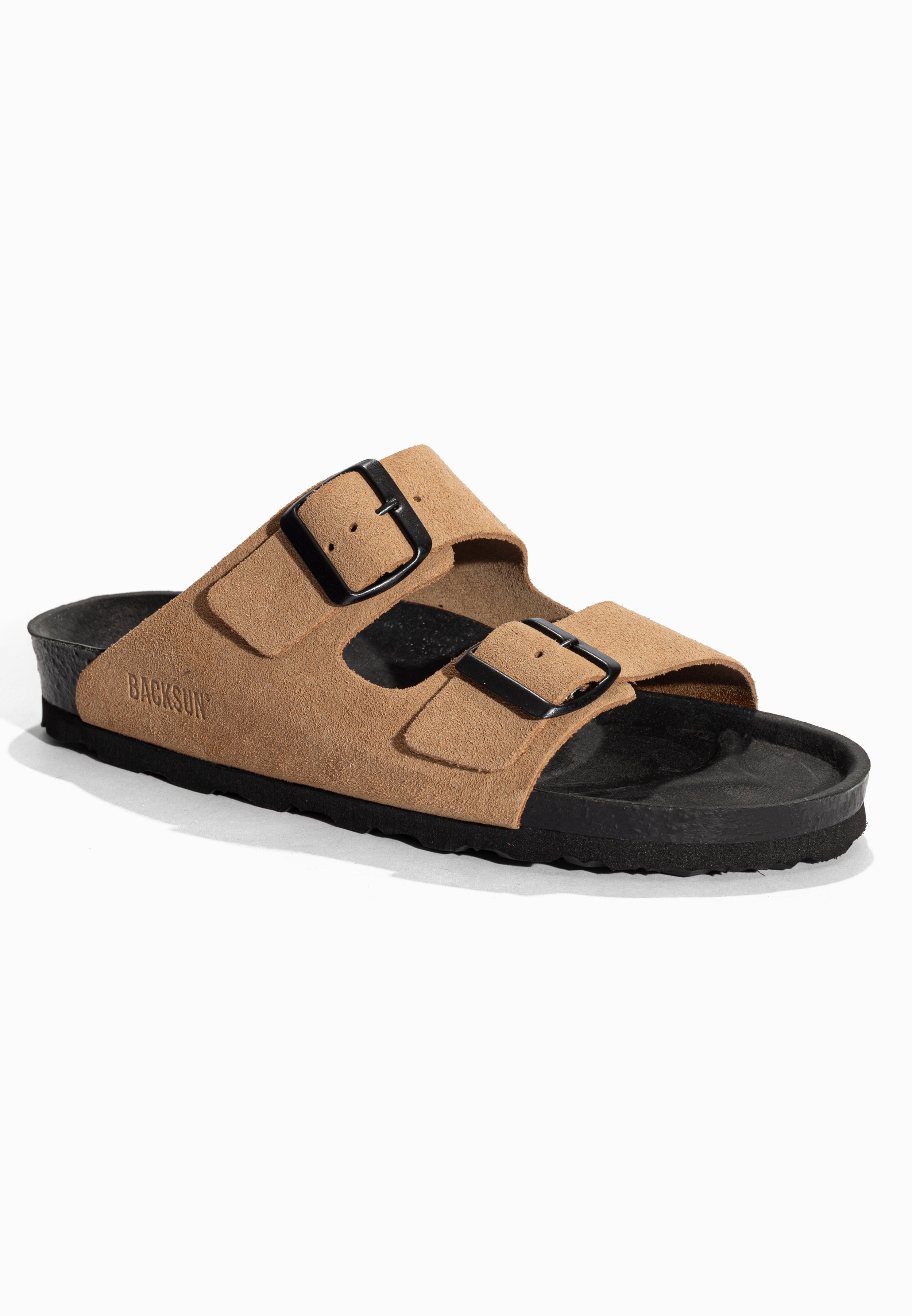 Sandales Bali Beige foncé en Cuir Suédé