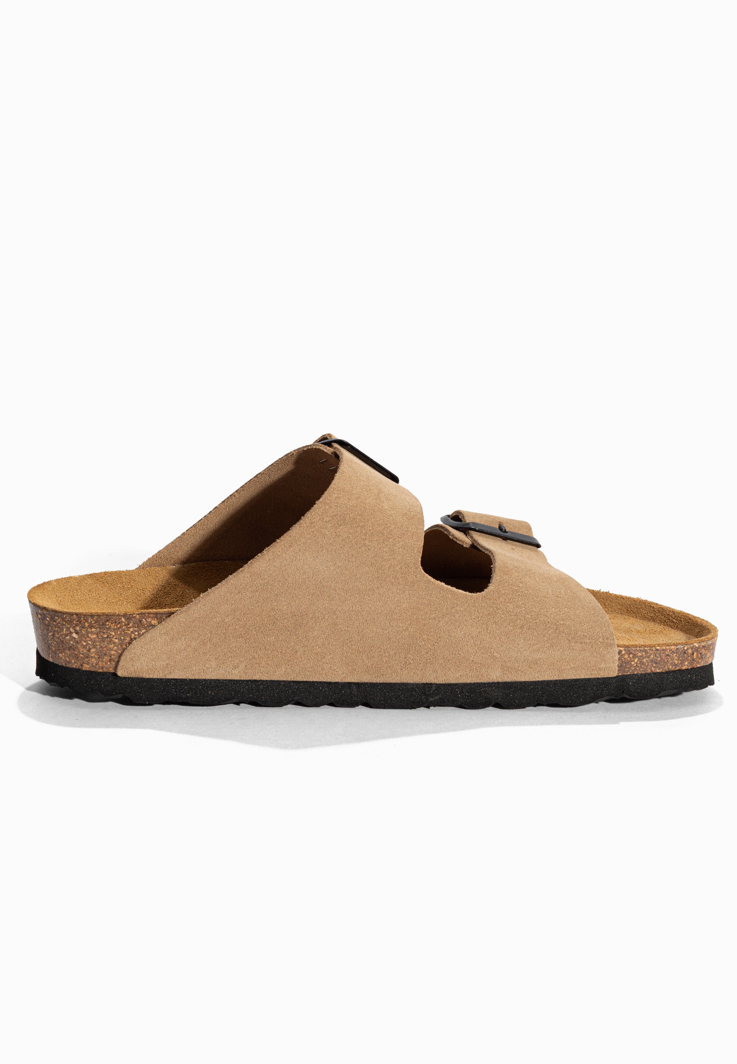 Sandales Bali Beige en Cuir Suédé