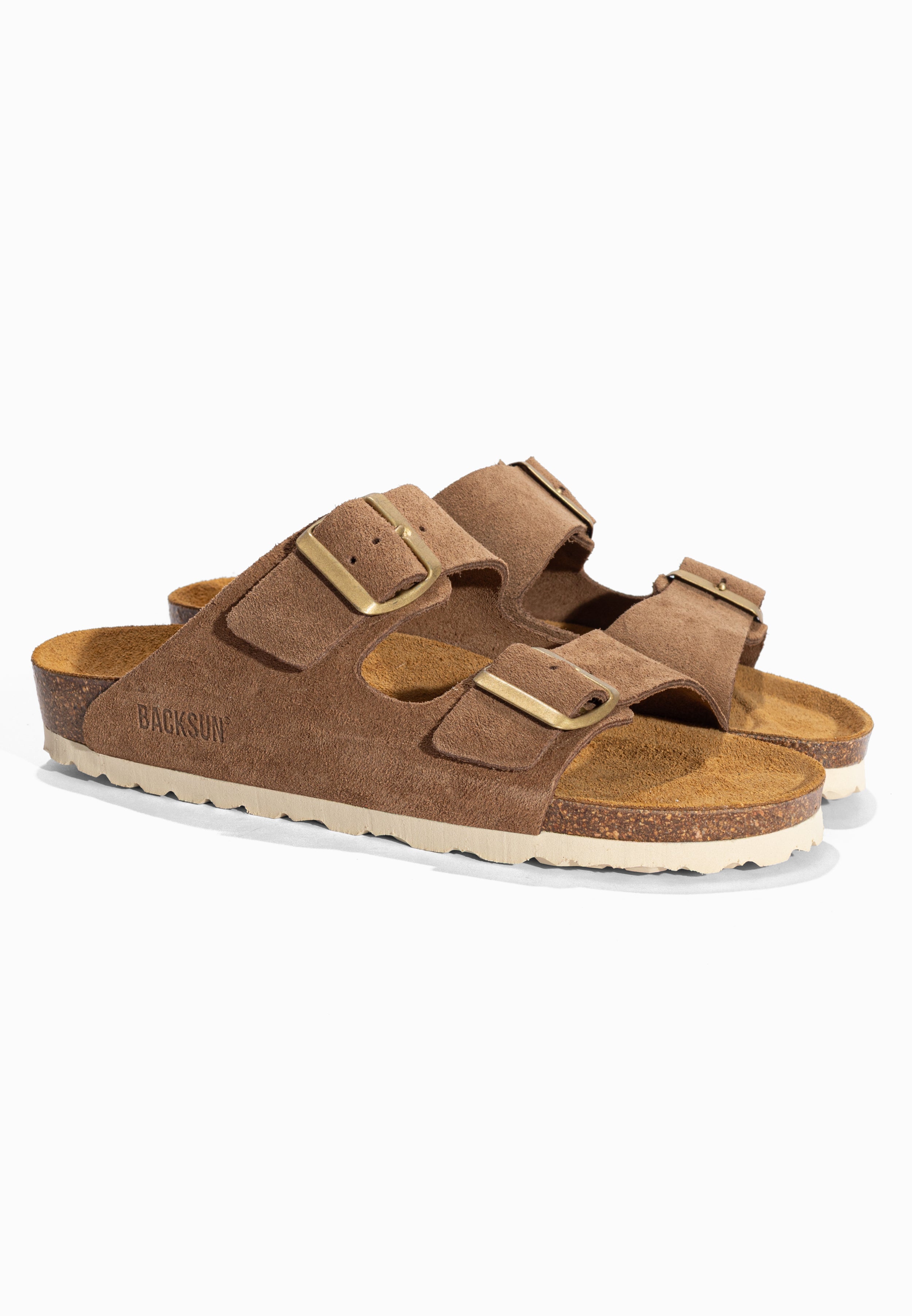 Sandales Bali Taupe clair en Cuir Suédé