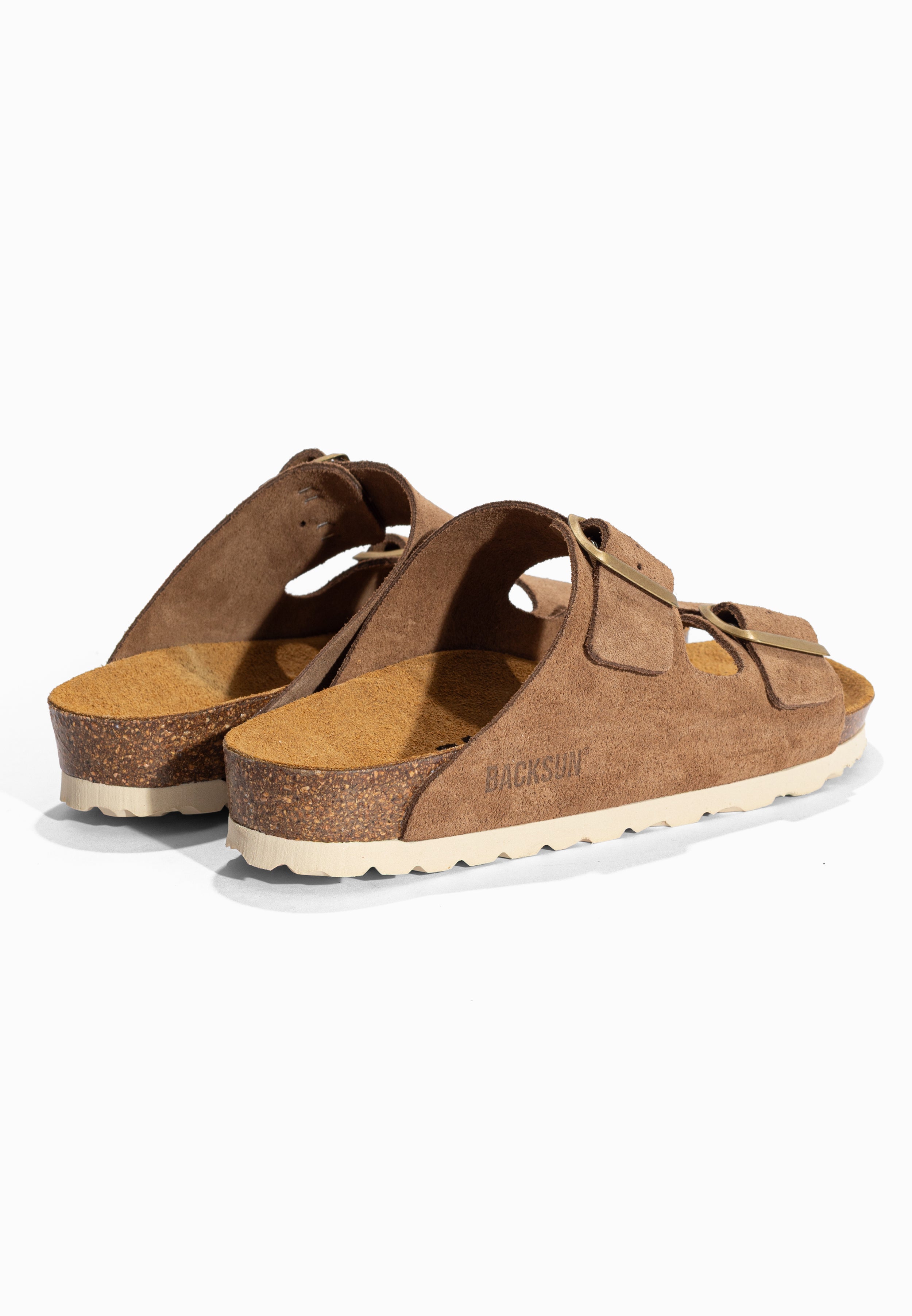 Sandales Bali Taupe clair en Cuir Suédé
