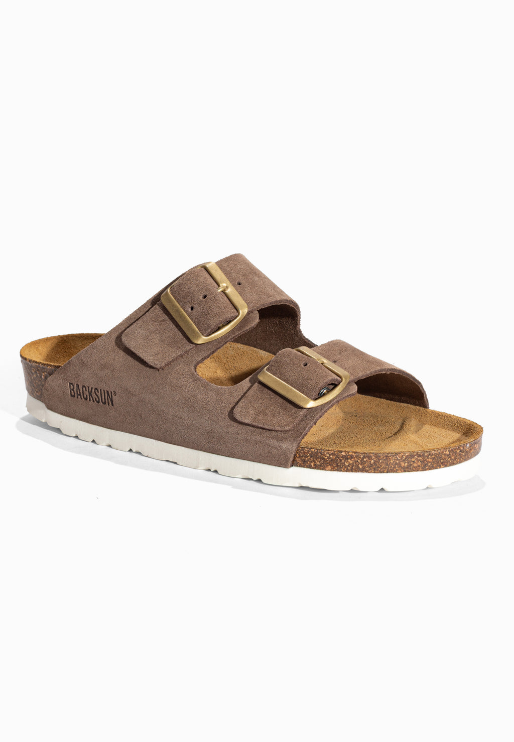 Sandales Bali Taupe foncé en Cuir Suédé