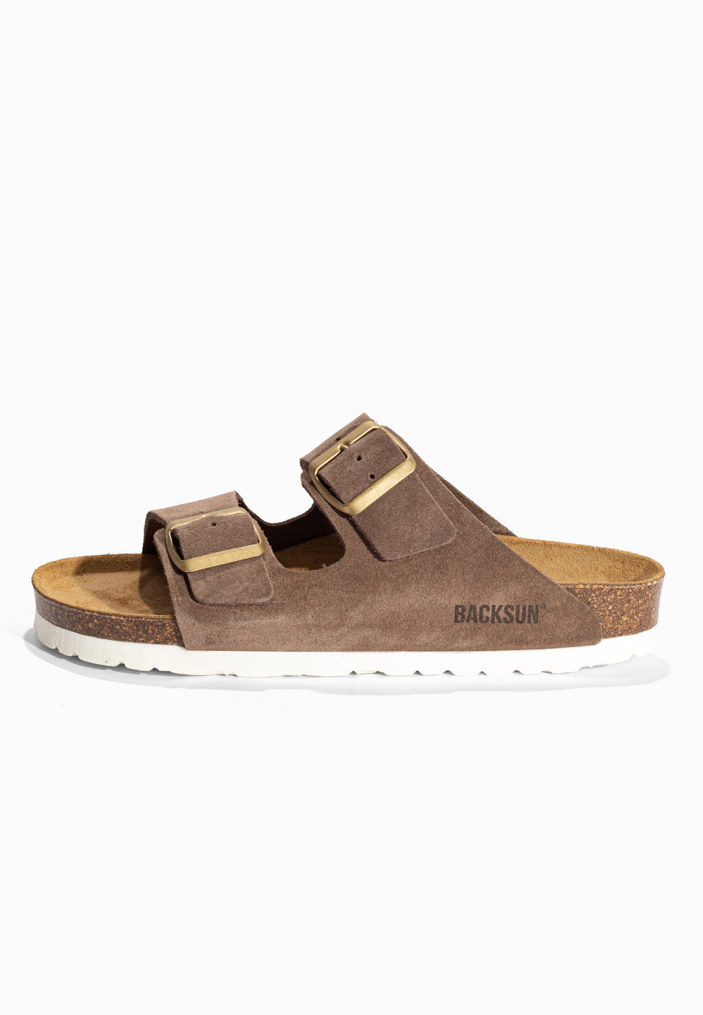 Sandales Bali Taupe foncé en Cuir Suédé