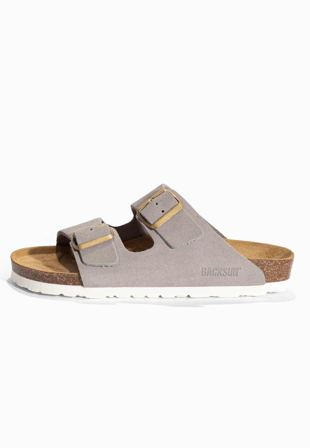 Sandales Bali Gris clair en Cuir Suédé