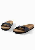 Paris 1 Strap Navy Blue Sandals