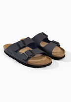 Sandalen Bali mit 2 Riemen in Dunkelgrau