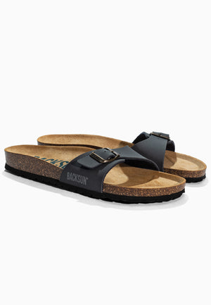 Sandales 1 Bride Paris Bleu marine
