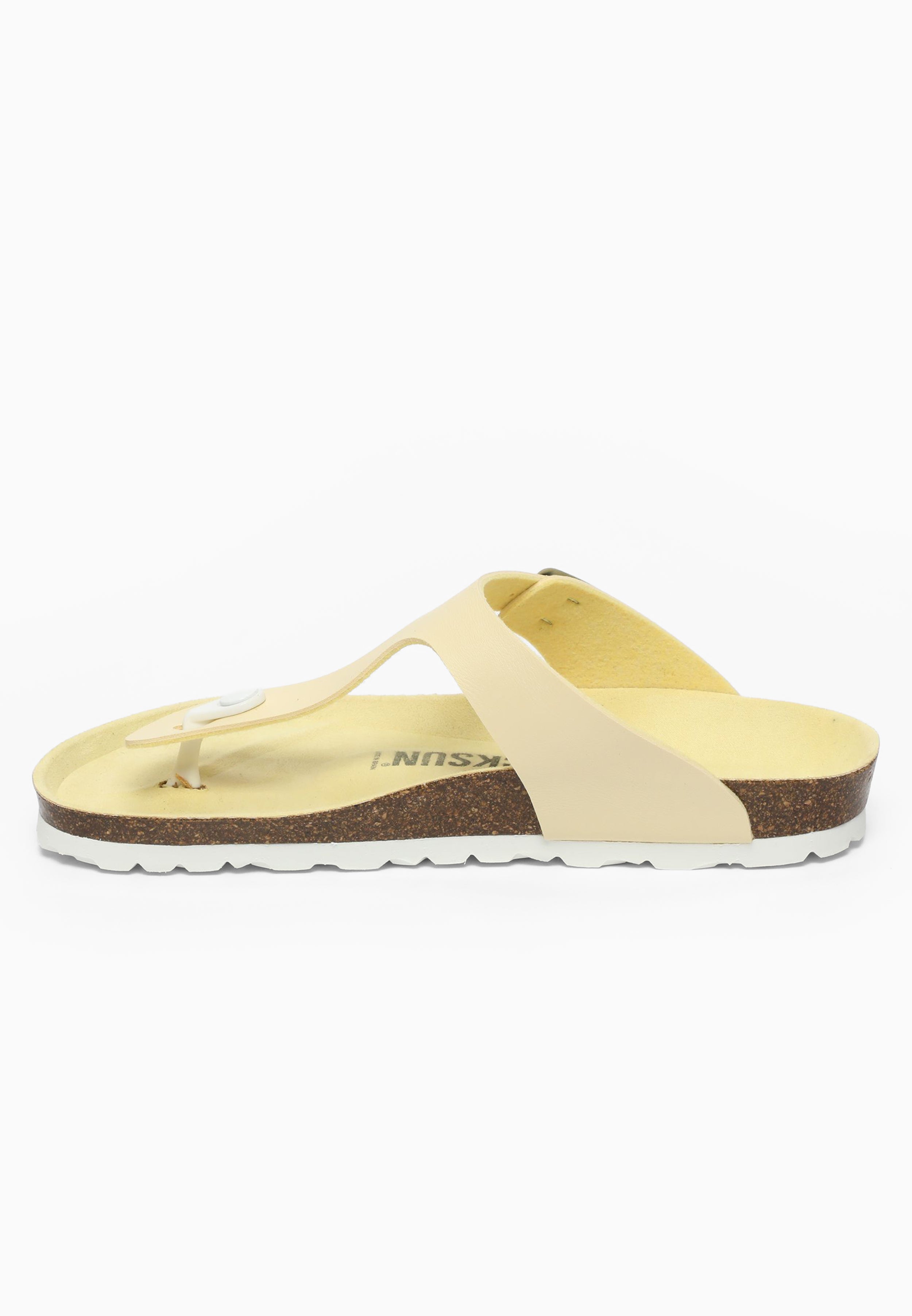 Sandales à Entre-doigts Singapore Jaune clair